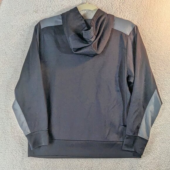 Nike Boy's XL Therma-Fit Hoodie Jacket Pull Over Black and Gray - Picture 4 of 7